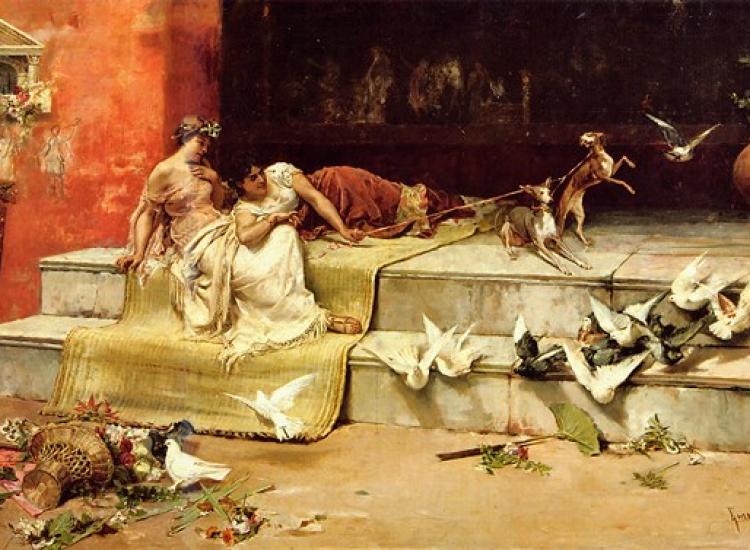 Fig. C: Damas romanas, por Juan Luna Novicio, 1882