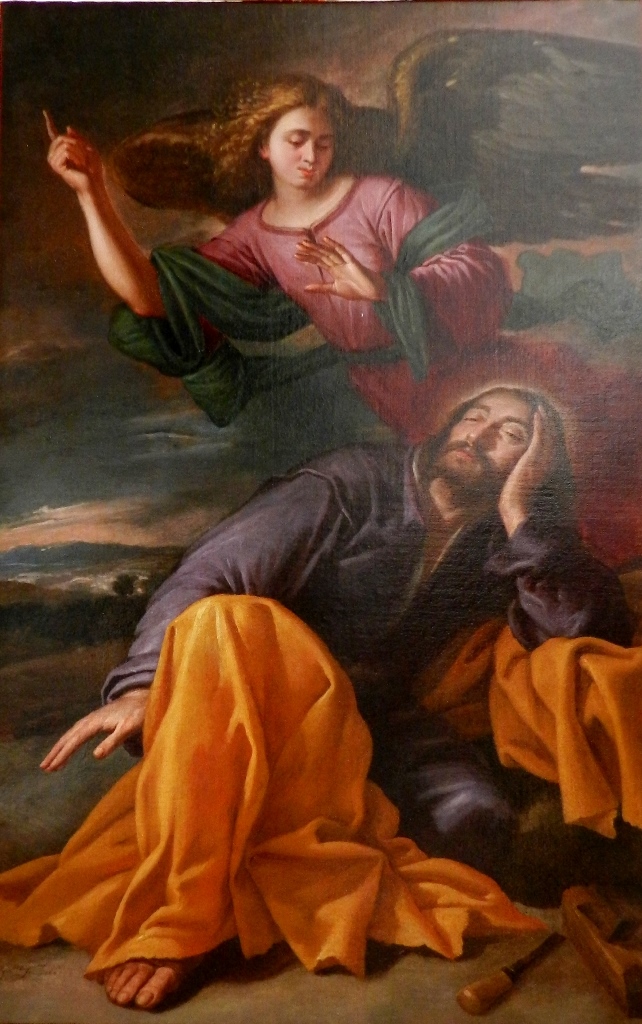 Sueño de san José, por Francisco Fernández. Colección particular