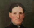 Portrait of Mrs. Georgeanna Manolt Vogell Kingsley, detail