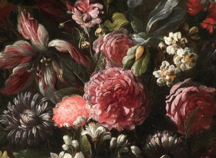 3 Bodegón de flores, detalle