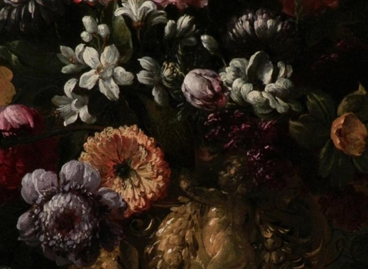 6 Bodegón de flores, detalle