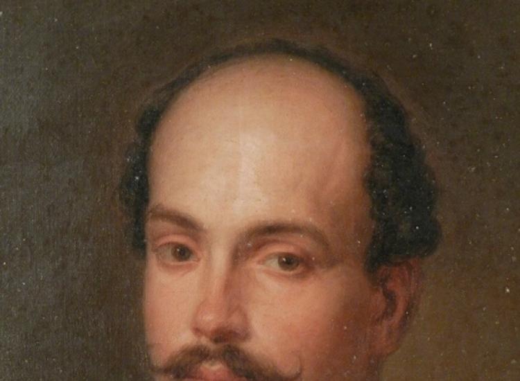 Fernando Norzagaray, por J. Gutiérrez de la Vega, detalle