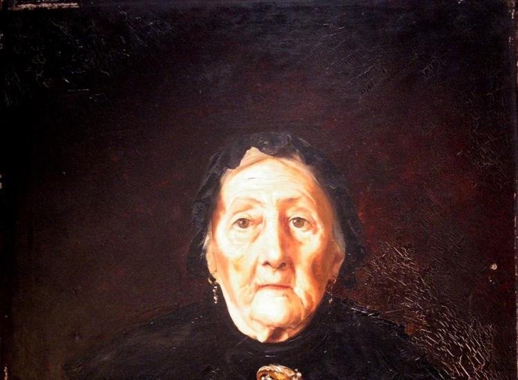Retrato de anciana, por E. Chicharro