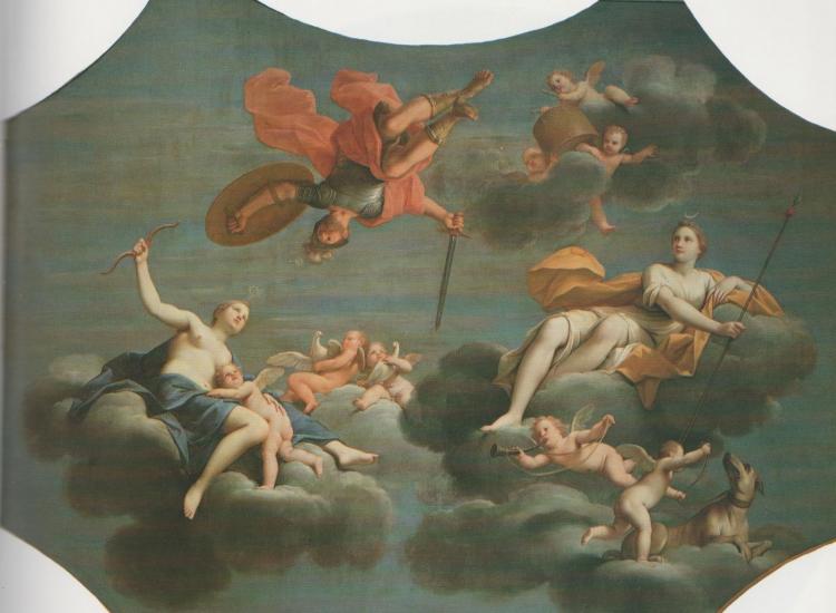 8 Marte con Venus y Cupido en compañía de Diana, por Franceschini; general. © Cambridge University Press 1991