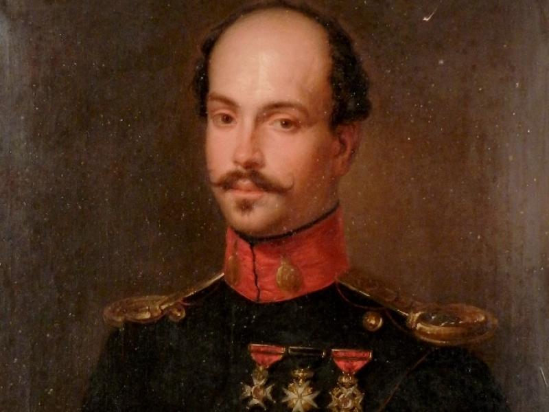 Fernando de Norzagaray, por José Gutiérrez de la Vega, detalle